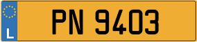 Trailer License Plate
